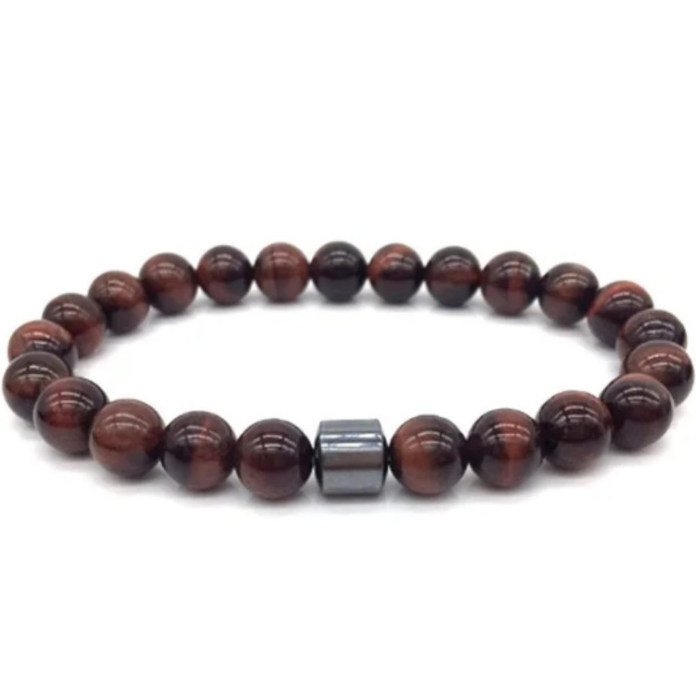 Red Tiger Eye Bracelet,Tiger Eye Stone Bracelet,Good Luck Bracelet